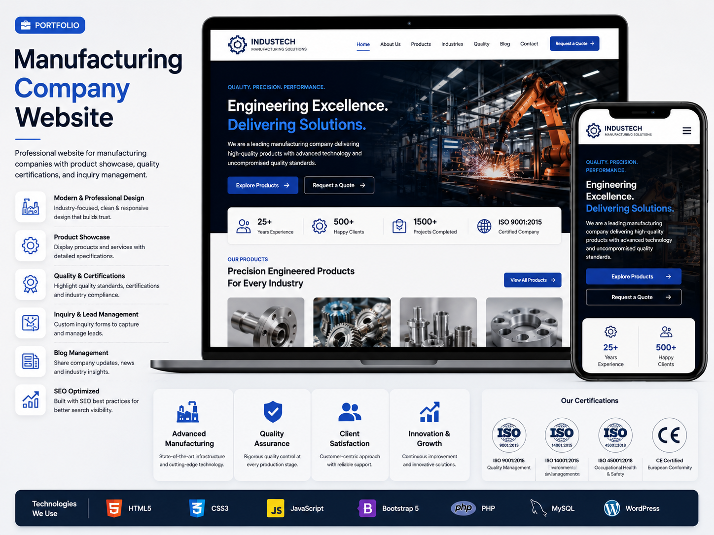 Manufacturing Company Website